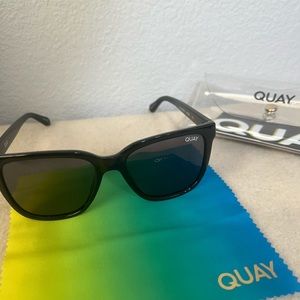Quay ‘Wired’ Polarized Black Sunglasses